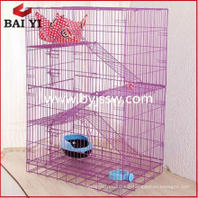 Meilleure vente cage de chat grand / cage de chat en métal avec des roues